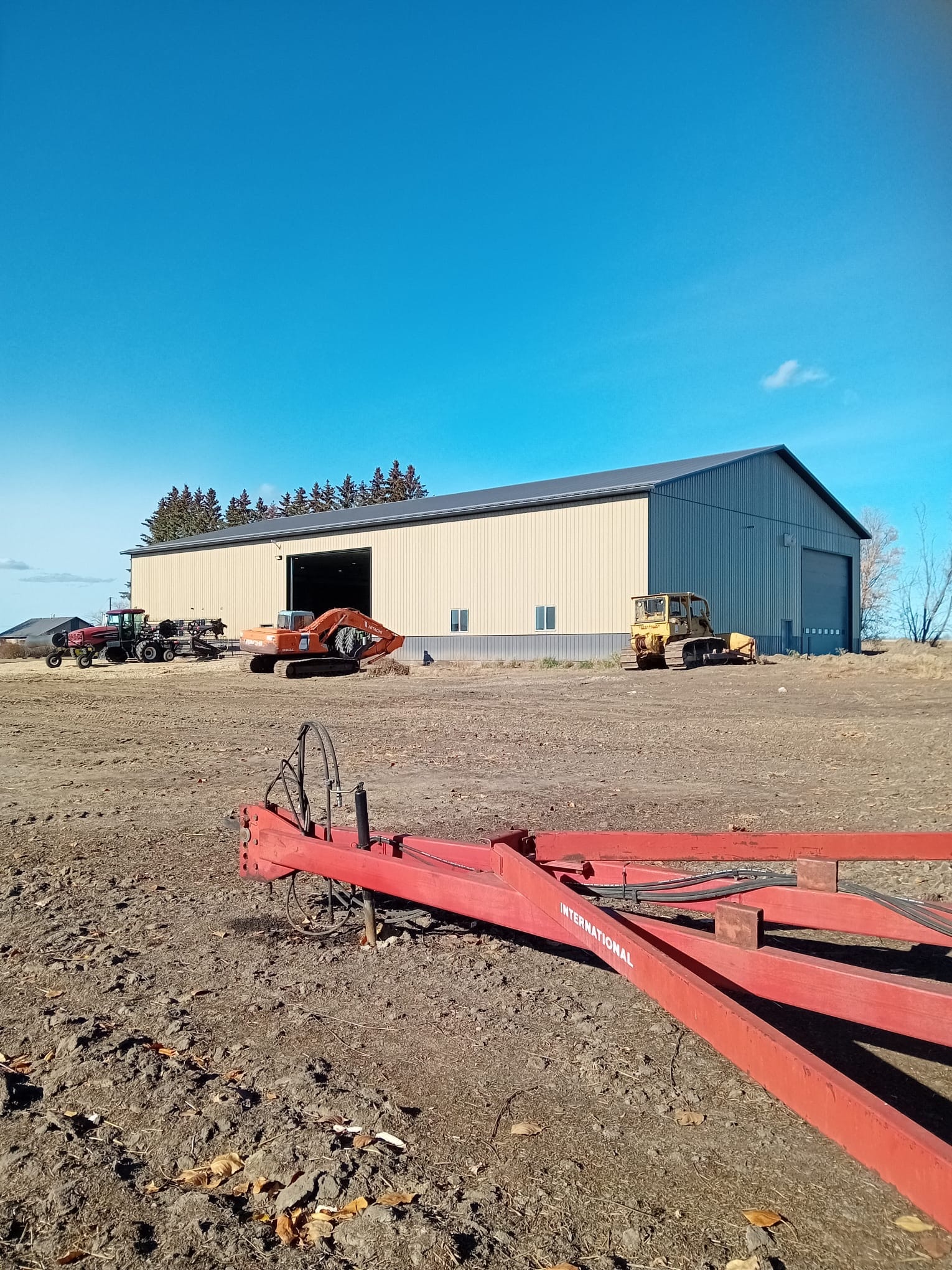 Farm equipment and machinery storage barn insulation project